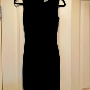 Cache evening dress - fitted black just above knee. Size 4 (fits more like a 2)